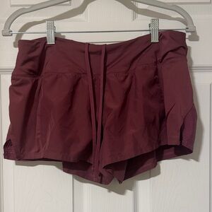 Nike Women's Maroon Athletic Shorts